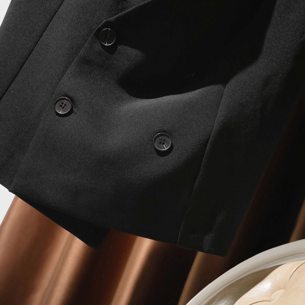 SHE4708 - ÁO GILE ĐÚP LÓT - MÀU ĐEN