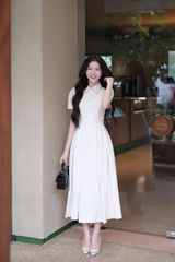 TQ4699 - ĐẦM DÁNG DÀI VIỀN CỔ LẤP LÁNH