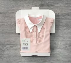 SKY9558 - ĐẦM HỒNG CỔ SƠ MI