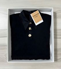 VGU1792 - ĐẦM ĐEN CỔ SƠ MI PHỐI NÚT CHARM