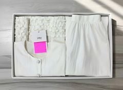 VGU1705 - SET KEM ÁO VIỀN BÈO - CHÂN VÁY DÀI