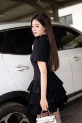 SHE4715 - ĐẦM TẦNG NGẮN - KÈM QUẦN TRONG + TAG NƠ