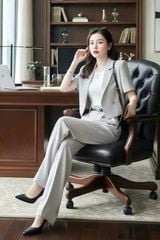 SKY5935 - SET ÁO VEST TAY NGẮN - QUẦN DÀI  ( KO KÈM ÁO TRONG +KO KÈM NỊT)