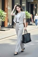 SKY5935 - SET ÁO VEST TAY NGẮN - QUẦN DÀI  ( KO KÈM ÁO TRONG +KO KÈM NỊT)