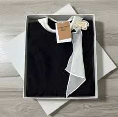 VGU1811 - ĐẦM GIẢ SET DÁNG DÀI- KÈM TAG HOA VOAN