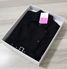 VGU1820 - ĐẦM SÁT NÁCH DÁNG DÀI - KÈM NỊT ( MÀU ĐEN )