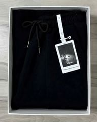 VGU1796 - QUẦN THUN ỐNG RỘNG ỐNG RÚT ( QUẦN LẺ - ĐEN)