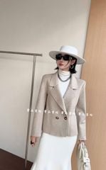 LEN5081 KHOÁC DẠ ÉP NHŨ PHỐI TÚI FORM NGẮN (DA) 983-171