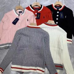 LEN5100 CARDIGAN LEN NGỰA (HỒNG) VIỀN XÁM