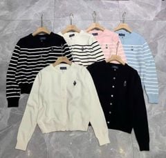 LEN5291 CARDIGAN LEN GẤU (KEM) 81606