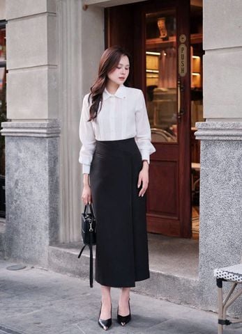 TB9578 SET SƠMI LI NGỰC CỔ ĐÍNH TAG - CV ĐẮP TÀ