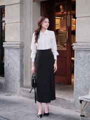 TB9578 SET SƠMI LI NGỰC CỔ ĐÍNH TAG - CV ĐẮP TÀ