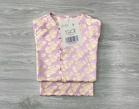 SKY9601 PHÁP PHỤC NÚT BỌC H.TIẾT CAO CẤP (TÍM)