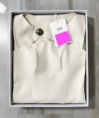 VGU1914 ĐẦM TK CỔ CHOÀNG SAU ĐÍNH TAG