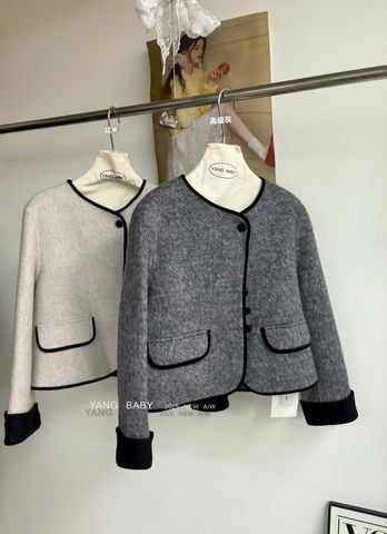 LEN5568 KHOÁC DẠ ÉP PHỐI VIỀN (DA) 26363