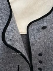 LEN5567 KHOÁC DẠ ÉP PHỐI VIỀN (XÁM) 26363