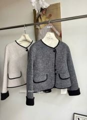 LEN5568 KHOÁC DẠ ÉP PHỐI VIỀN (DA) 26363