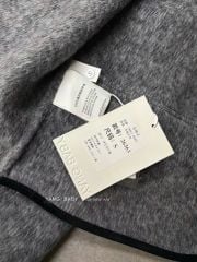 LEN5567 KHOÁC DẠ ÉP PHỐI VIỀN (XÁM) 26363