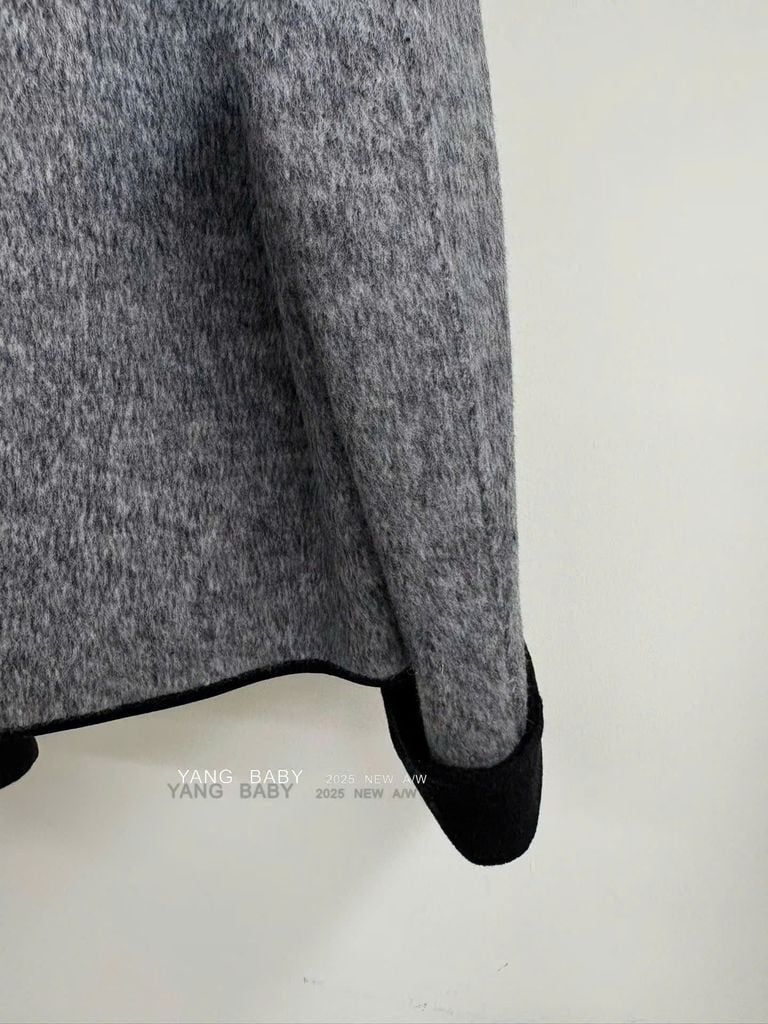 LEN5567 KHOÁC DẠ ÉP PHỐI VIỀN (XÁM) 26363