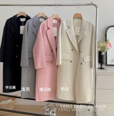 LEN5561 DẠ ÉP CỔ VEST DÁNG DÀI CC (HỒNG) 26113