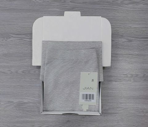 TB9669 - CHÂN VÁY THUN LẺ DÁNG DÀI - MÀU XÁM NHẠT