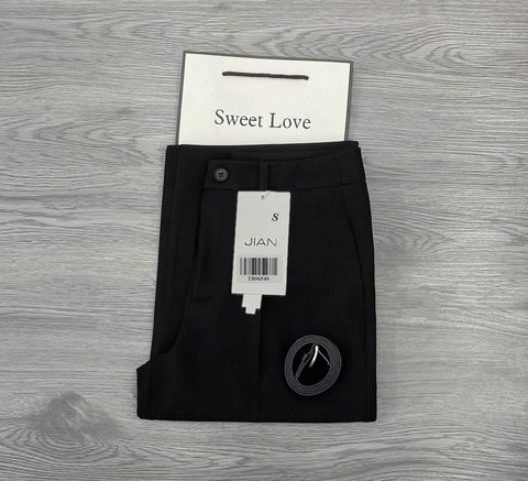 TB9654 - QUẦN TÂY LẺ - KÈM NỊT ( MÀU ĐEN)