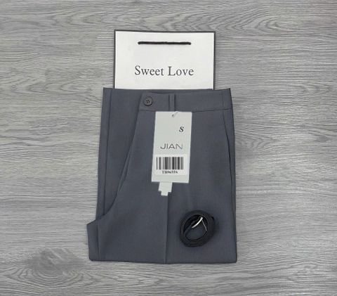 TB9655 - QUẦN TÂY LẺ - KÈM NỊT ( MÀU XÁM)