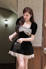 SHE4751 - ĐẦM NGẮN LOLA PHỐI LƯỚI