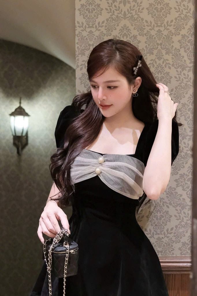 SHE4751 - ĐẦM NGẮN LOLA PHỐI LƯỚI