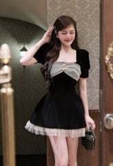 SHE4751 - ĐẦM NGẮN LOLA PHỐI LƯỚI