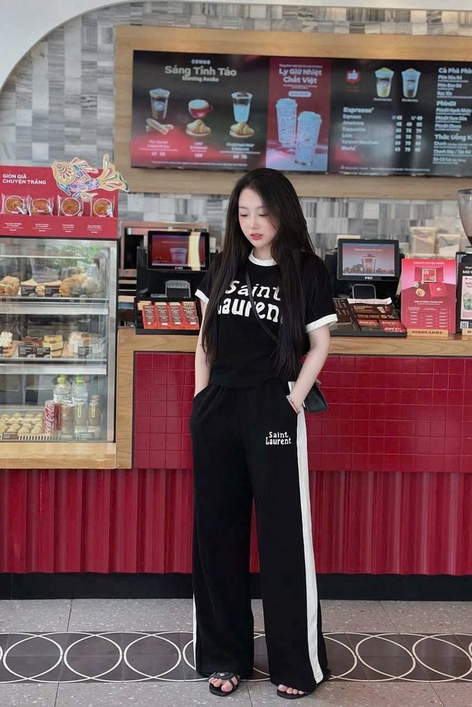 SKY9698 - SET BỘ IN SAINT LAURENT - MÀU ĐEN