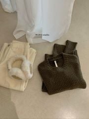 LEN5703 ÁO LEN TAY DÀI WGWE (NÂU RÊU) 7811