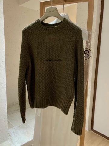 LEN5703 ÁO LEN TAY DÀI WGWE (NÂU RÊU) 7811