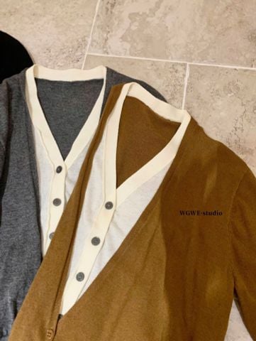 LEN5695 ÁO LEN TAY DÀI LÓT 2LỚP (XÁM) W7351