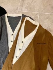 LEN5695 ÁO LEN TAY DÀI LÓT 2LỚP (XÁM) W7351