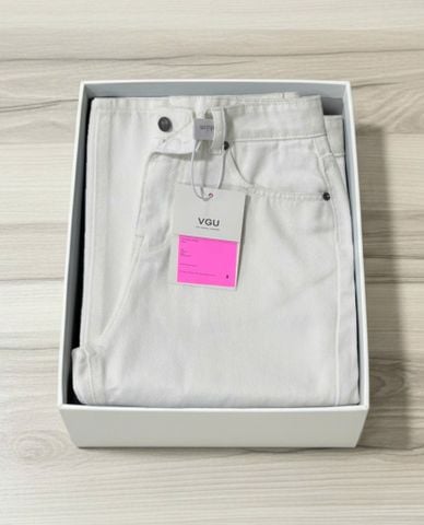 VGU1966 QUẦN JEAN CC - MÀU TRẮNG (KO KÈM NỊT)