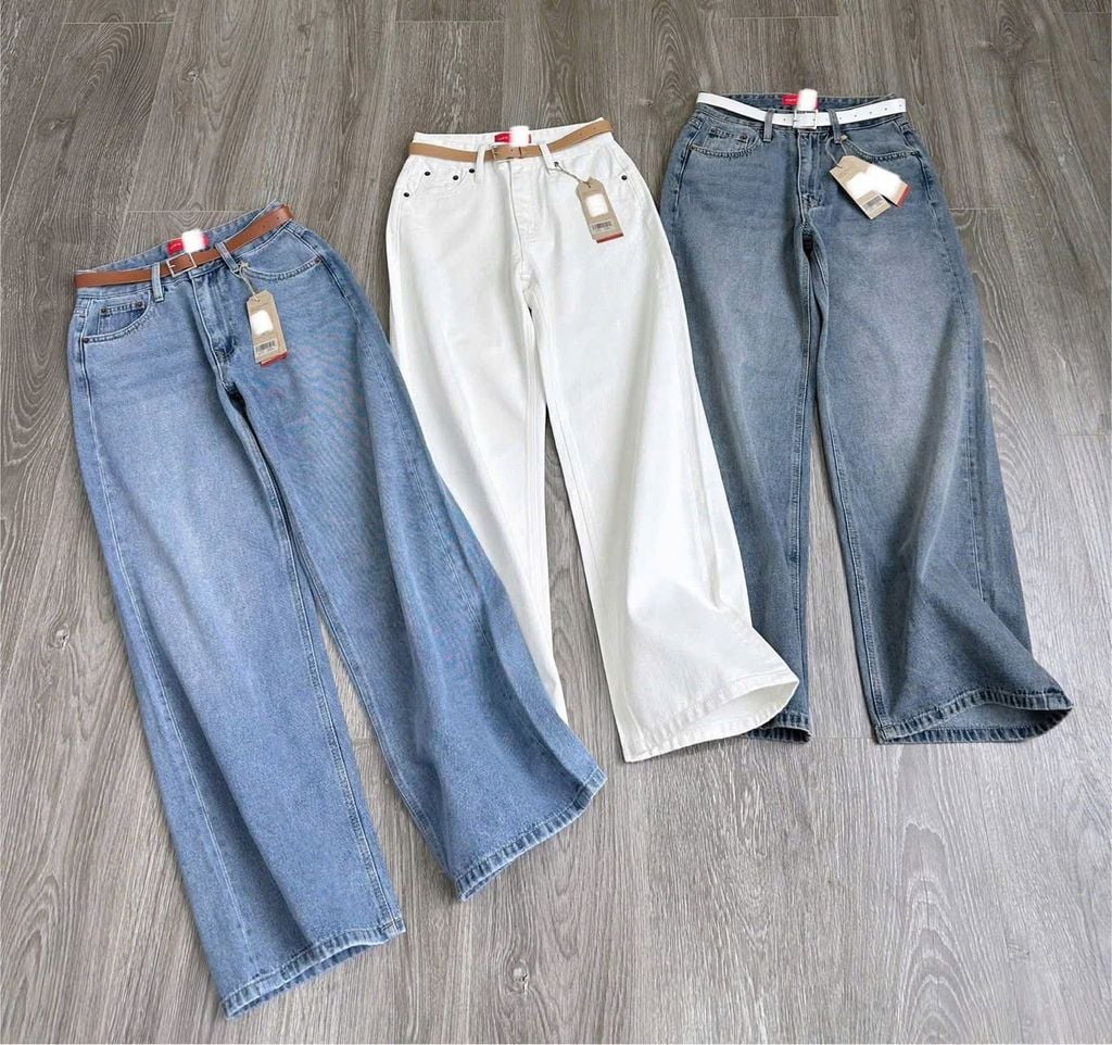 VGU1966 QUẦN JEAN CC - MÀU TRẮNG (KO KÈM NỊT)