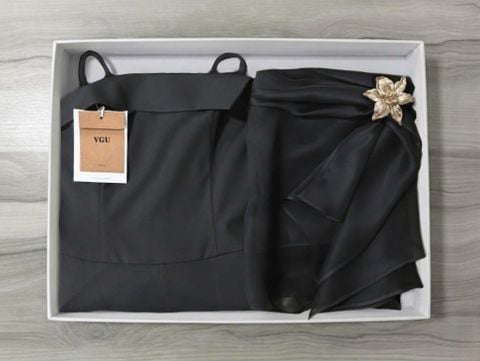 VGU1995 JUM QUẦN DÀI KÈM CHOÀNG (ĐEN)