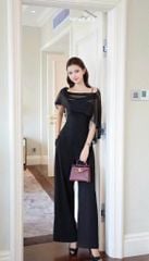 VGU1995 JUM QUẦN DÀI KÈM CHOÀNG (ĐEN)