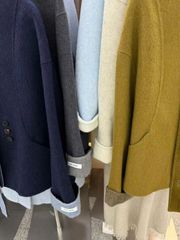 LEN5902 KHOÁC DẠ ÉP 3NÚT KÈM NÓN (X.RÊU) 26357