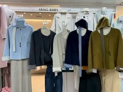 LEN5902 KHOÁC DẠ ÉP 3NÚT KÈM NÓN (X.RÊU) 26357