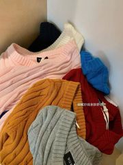 LEN5810 ÁO LEN NGỰA CỔ TIM WGWE (HỒNG) 7452