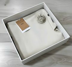 VGU2023 ĐẦM LỤA BẸT VAI PHỐI TAG HOA