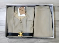 VGU2100 SET CÔNG SỞ - CHÂN VÁY A THANH LỊCH ( KÈM NỊT)