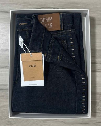 VGU2145 QUẦN JEAN SUÔNG VIỀN CHỈ CAO CẤP