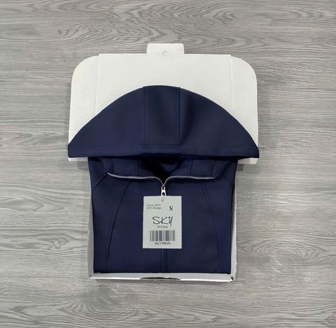 SKY9864 ÁO KHOÁC UMI LẠNH CÓ NÓN (XĐEN)