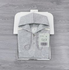 SKY9855 ÁO KHOÁC LỬNG PHỐI SỌC CÓ NÓN (XÁM)