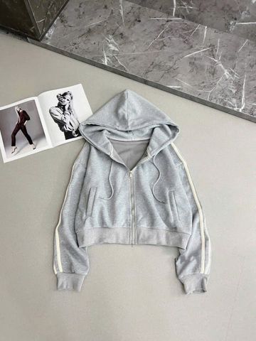 SKY9855 ÁO KHOÁC LỬNG PHỐI SỌC CÓ NÓN (XÁM)