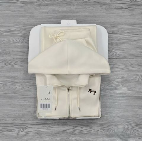 TB9874 SET THỂ THAO VẢI ÉP LÔNG THỎ CAO CẤP (KEM)