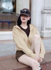 KS1713 - ÁO KHOÁC BASIC - MÀU DA